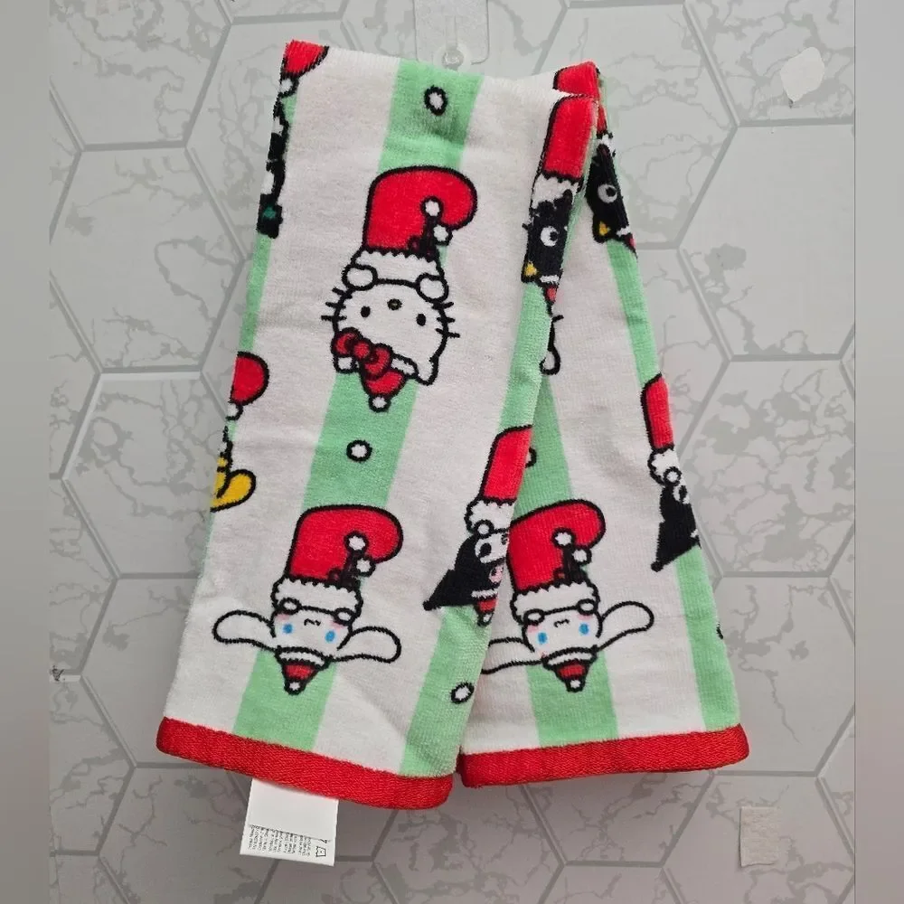 Nwt Christmas 2pc Hello Kitty Hand Towels Set, 15